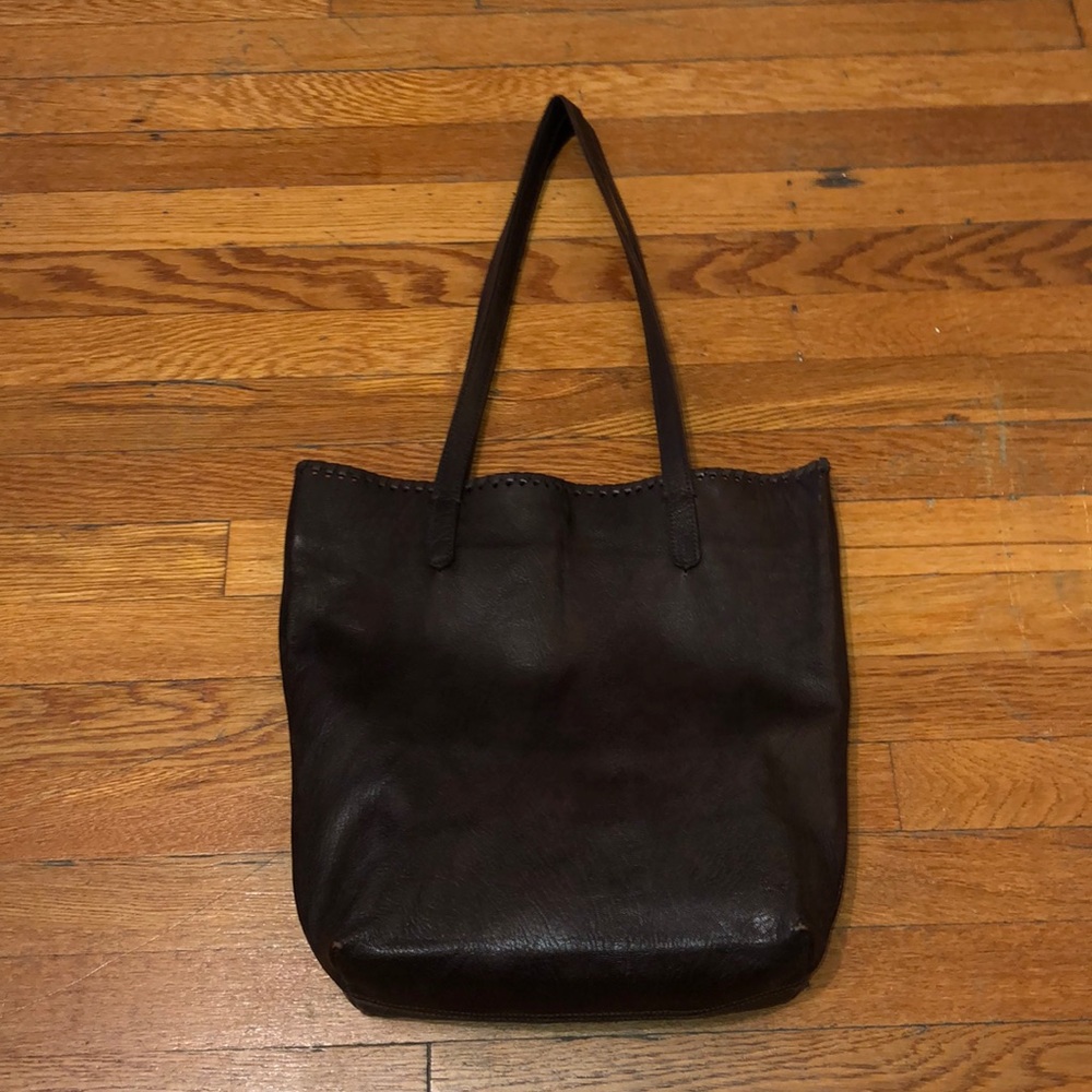 Handmade genuine Moroccan leather tote